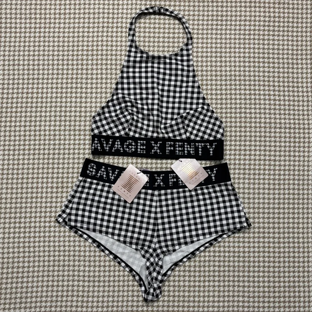 Savage X Fenty | ‘Forever Savage’ Gingham Print Set - Picture 3 of 16
